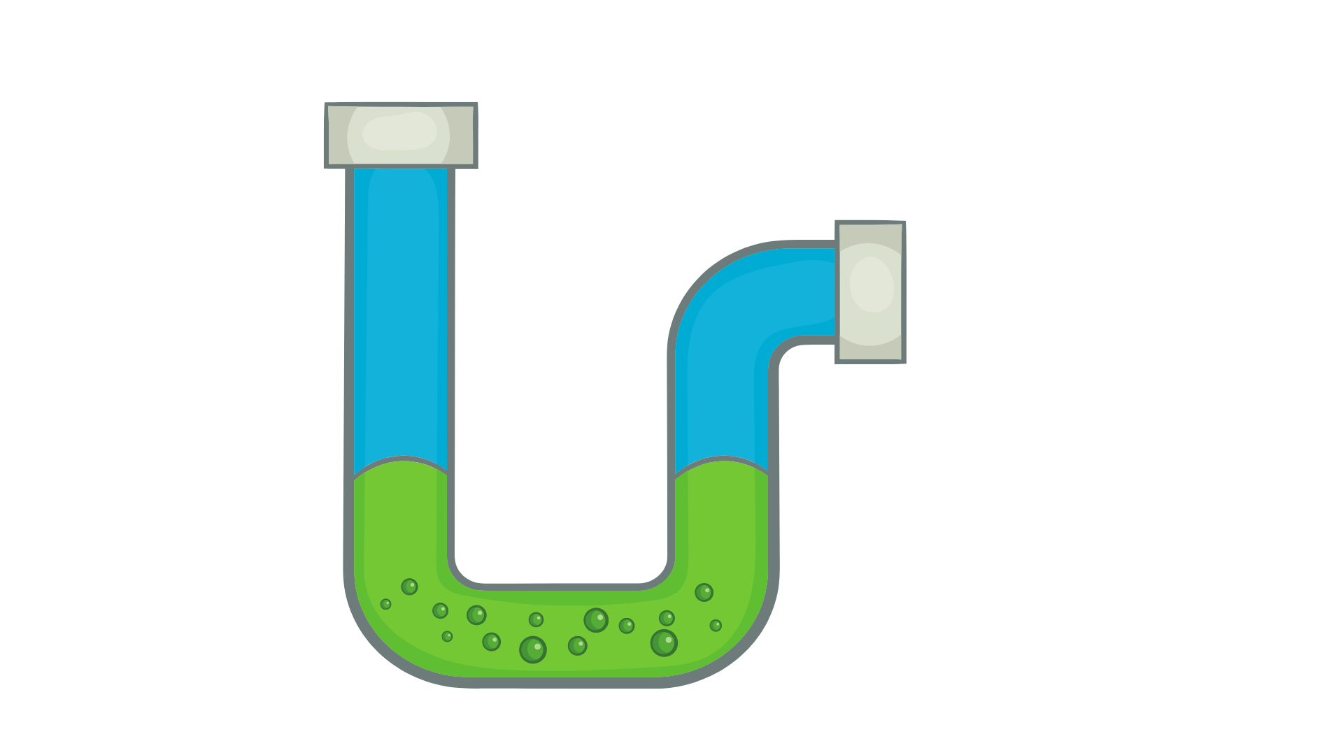Clogged pipe cholesterol illustration