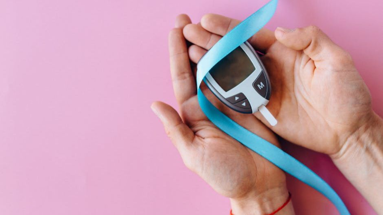 Blood sugar monitor representing insulin resistance and type 2 diabetes management