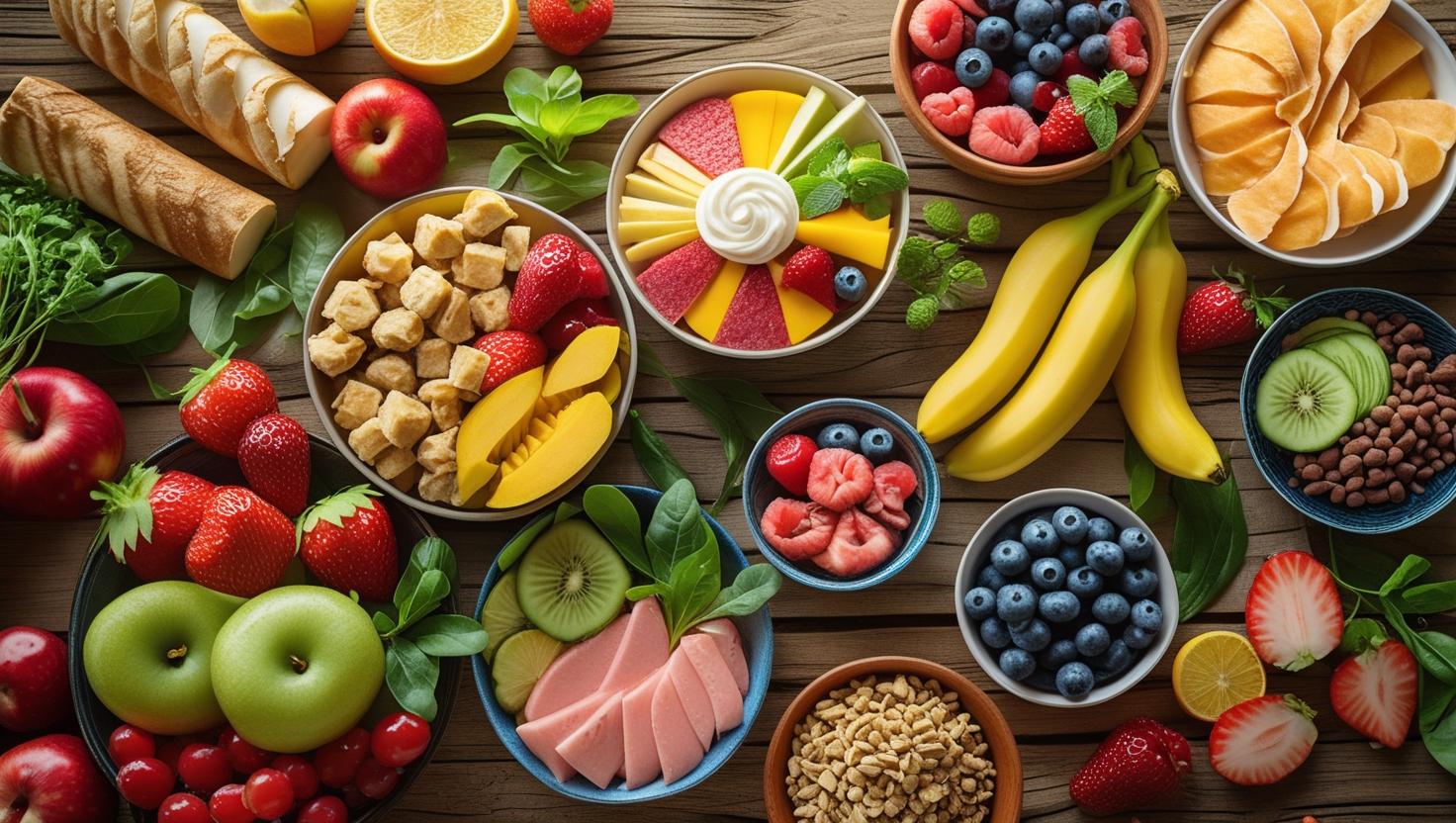 Platter of fresh, nutrient-rich foods to support blood sugar stability and reversing type 2 diabetes