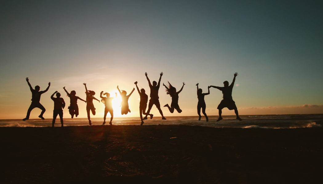 Happy people celebrating success in reversing type 2 diabetes with improved health