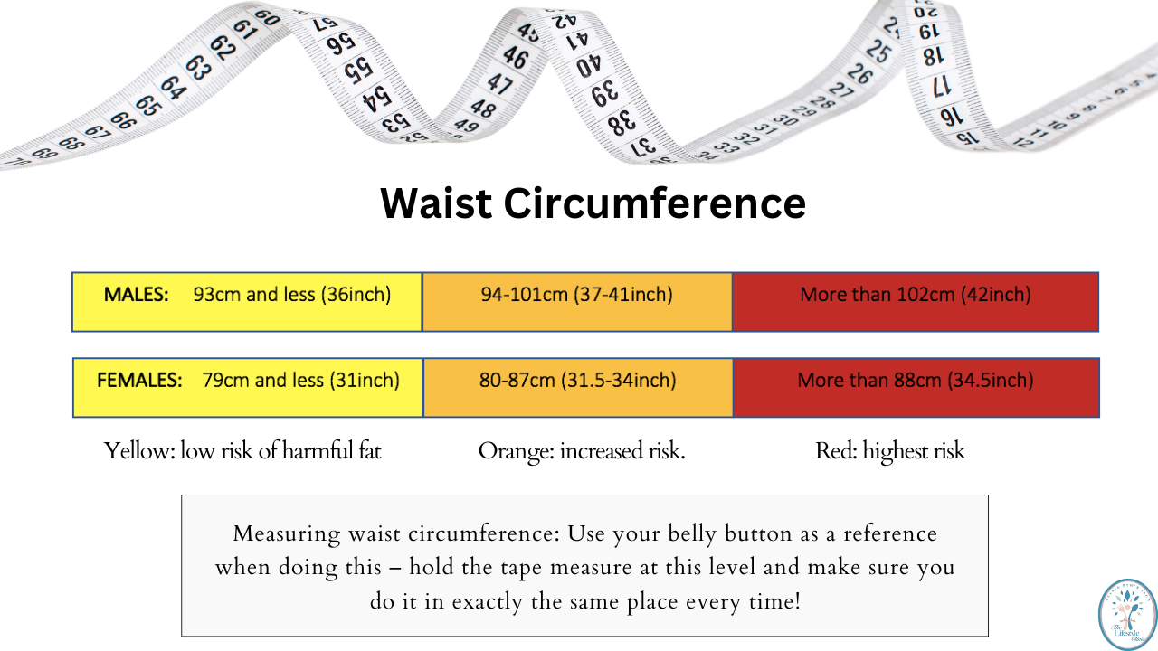 Measuring waist circumference to track visceral fat reduction for improved insulin sensitivity and diabetes reversal