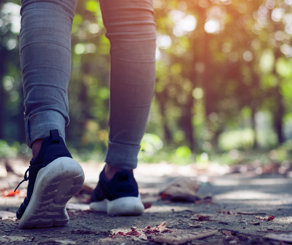 Walking outdoors to improve health, reduce belly fat, and manage blood sugar