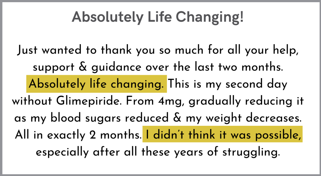 reverse type 2 diabetes testimonials